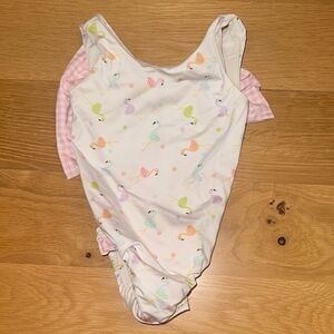 James and Lottie flamingo swimsuit 12m